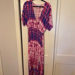 tie dye maxi dress forever 21